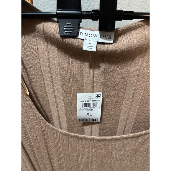 And Now This - Sweater Dress - Brown - Size XL - NWT - Picture 2 of 5